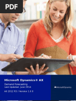 Microsoft Dynamics® AX: Demand Forecasting