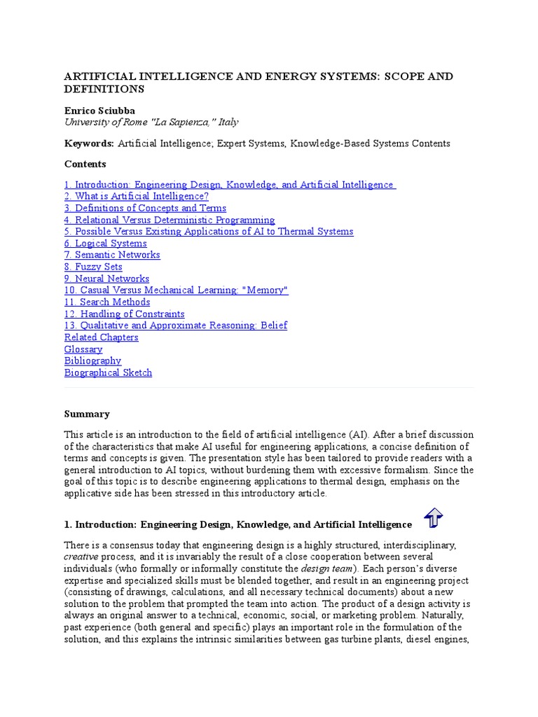 AI Applications in Energy Systems | PDF | Artificial Intelligence ...