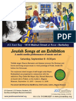 Jewish Songs at An Exhibitions - Sharon Bernstein, Berkeley 2007