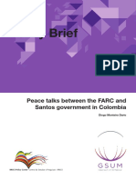 Policy Brief: Peace Talks Between The FARC and Santos Government in Colombia
