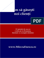 Mircea Enescu Cum Sa Gasesti Noi Clienti 2011