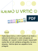 Idemo U Vrtić