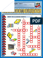 Classroom Objects CROSSWORDS.pdf