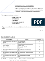 Analysing & Interpreting Financial Statements