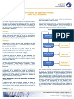 Validación desinfectantes salas limpias