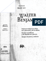 Walter Benjamin. Metafisica y Juventud