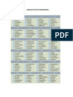 Escala de Valores y Principios Eticos Profesionales