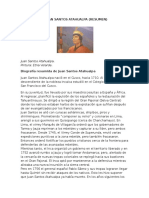Biografía de Juan Santos Atahualpa