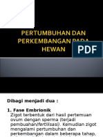 PERKEMBANGAN ORGANISME