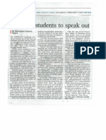 It's Up To Students To Speak Out - ST Muhammad Farouq Osman