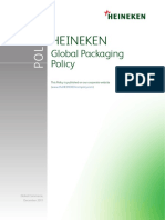 Heineken NV Global Packaging Policy