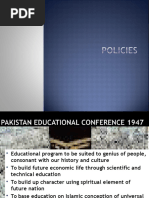 Educational Policies Of Pakistan Ppt Secondary School