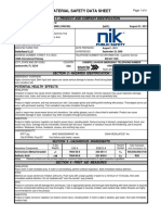 MSDS - Test W