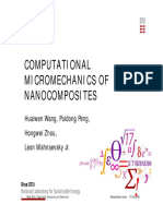 Computational Micromechanics of Micromechanics of Nanocomposites