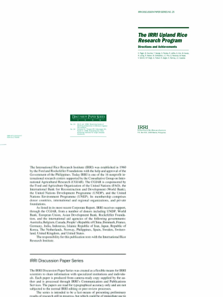 Upland rice thesis picture