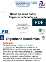 Notas Engenharia Econômica UFSB