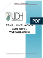 nivelacion con nivel topografico