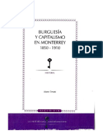 CERUTTI, M. - Burguesía y Capitalismo en Monterrey, 1850-1910 (2006)