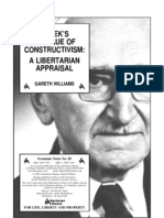 Hayek's Critique of Constructivism