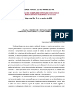 Análise do discurso: falta, excesso e estranhamento na constituição do corpus