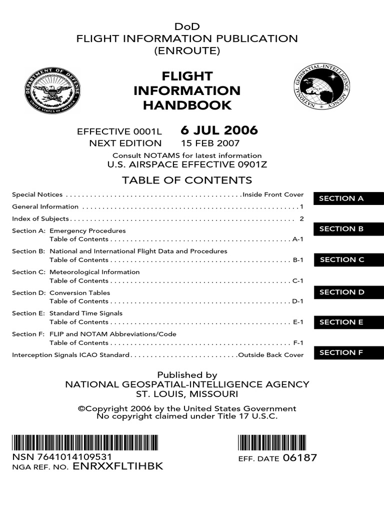 Flight Information Handbook PDF Instrument Flight Rules