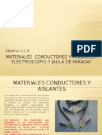 3.1.3materiales Conductores y Aislantes, Electroscopio y Jaula de Faraday