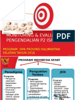 Monitoring Dan Evaluasi Program Ispa 2012-2016