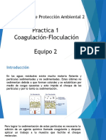 Laboratorio de Protección Ambiental 2: Practica 1 Coagulación-Floculación Equipo 2