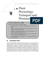 Topic 9 Plant Physiology - Transport and Photosynthesis