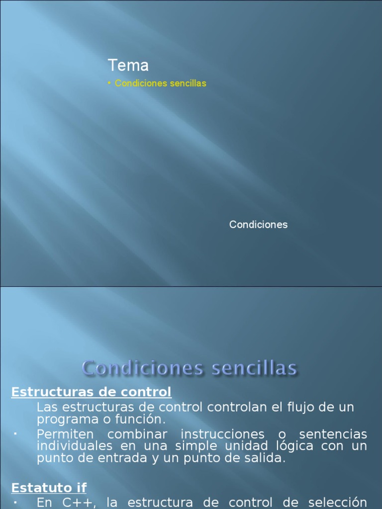 Estructuras de Control en C++ | PDF | Flujo de control | C