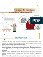 AP 1 - Du Bon Usage Des Statistiques Corrélation N'est Pas Causalité