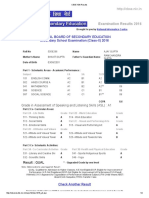 Central Board of Secondary Education Secondary School Examination (Class X) 2016