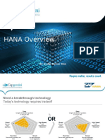 HANA Overview: by Sudip Kumar Das