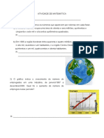 Atividade de matemática com exercícios de números e operações