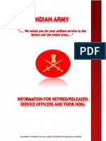Information Brochure Retiring and Retired Officers