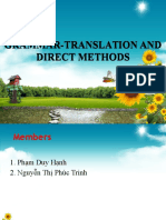 Grammar-Translation and Direct Methods - GROUP MR - Hanh