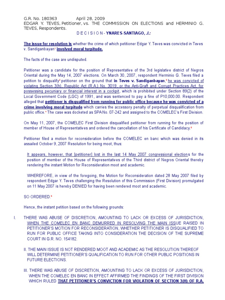 Case Moral Turpitude Pdf Moral Turpitude Crime Violence