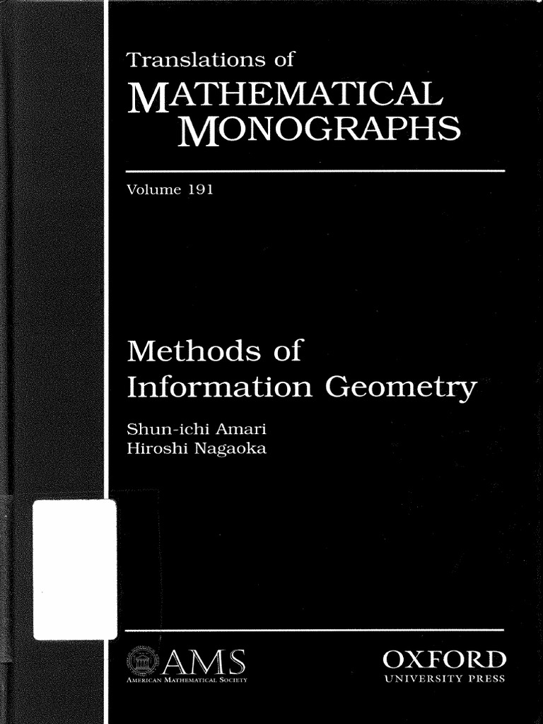Amari, Nagaoka - Methods of Information Geometry | PDF