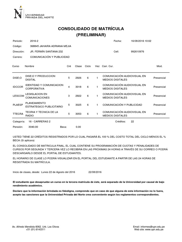 Consolidado de Matrícula (Preliminar) | PDF | Gobierno | Science