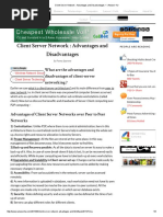 Client Server Network - Advantages and Disadvantages - I Answer 4 U
