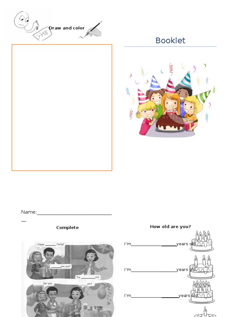 Booklet: Draw and Color | PDF