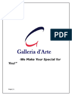 Galleria D'arte Business Plan