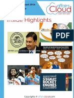 Current Affairs Study PDF Capsule - August 2016 by AffairsCloud PDF