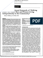 ¿La Demanda de Atención de Caminar Son Diferentes para Hombres y Mujeres Mayores Que Viven Independientemente en La Comunidad