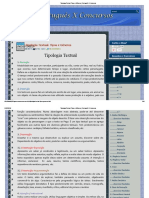 Tipologia Textual - Tipos e Gêneros - Português X Concursos PDF