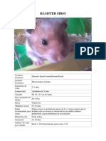 Ficha Hamster Sirios