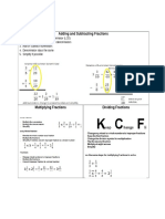 Fraction Operations Foldable