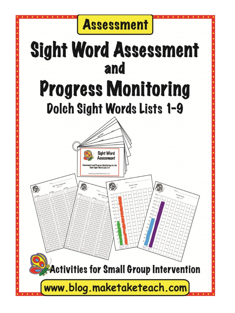 Sight Word Assessment | Download Free PDF | Behavior Modification ...