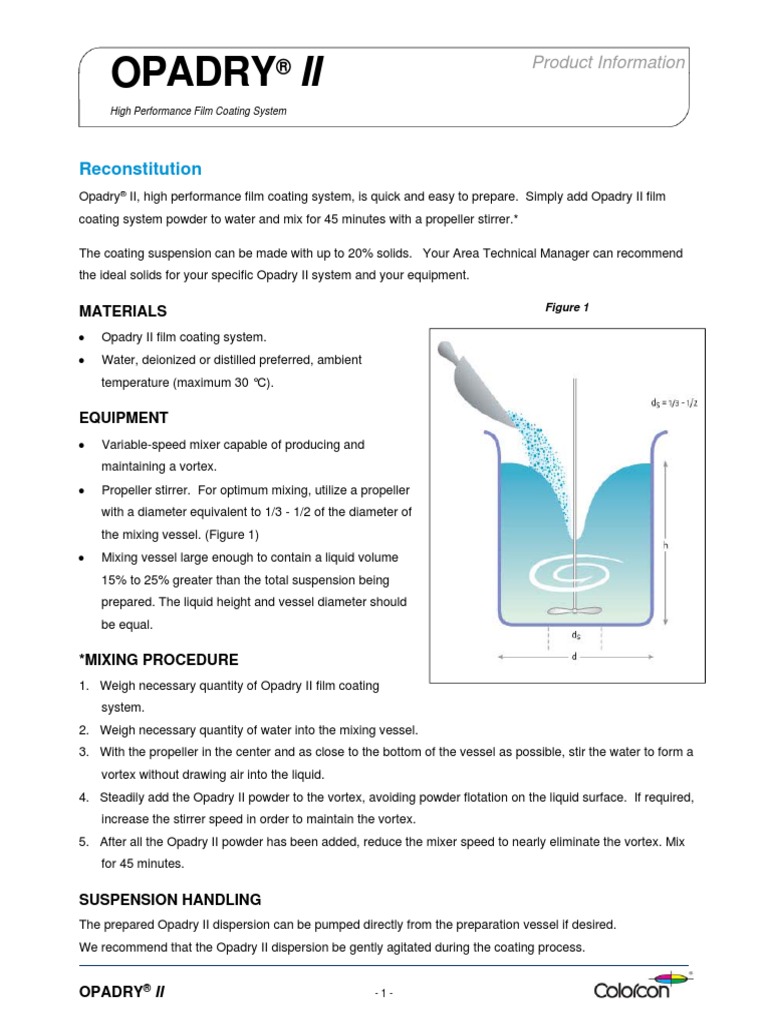 Opadry II | PDF | Trademark | Liquids
