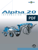 Alpha 20 shotcrete robot specs